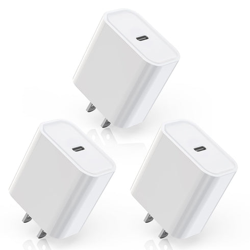 iPhone 15 Fast Charger Block, ?3Pack?20W USB C Wall Charger Super Fast Charging Block for iPhone 15 Pro Max/14/13/12