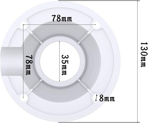 Security Camera Mounting Bracket Extender Pole I-Type, 30-60cm Adjustable Ceiling Mount for CCTV IP Camera