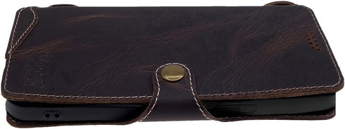 Yogurt 15 15 6.7-inch Case Compatible for iPhone Pro Max, Genuine Leather Wallet Cover Compatible for iPhone Pro Max