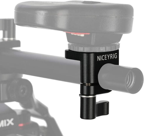 NICEYRIG 15mm Single Rod Clamp to Cold Shoe Adapter, DSLR Camera Rig Rail Block for Monitor Mount LED Light Microphone - 426