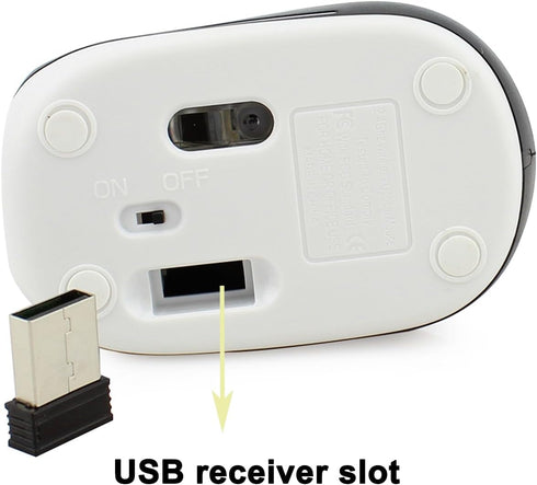GUGUELEC 3 1000 Wireless Mouse Cute Mini Computer Mouse for Laptop-Small Size Pocket Portable Compact Travel USB