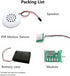 Stemedu MP3 Playback Kit Music Voice Recording Module DIY Welcomer Sound Recording Board with Speaker and PIR Infrared