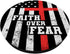 Faith Over Fear Cross Flag Vintage God Jesus Christian Gift PopSockets Swappable PopGrip