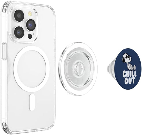 Peanuts Chill Out Snoopy PopSockets PopGrip for MagSafe.