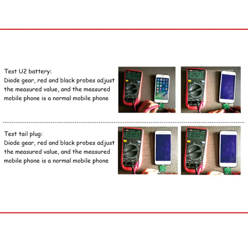 3Pcs/Set Mobile Phone Battery Power Charging Dock Flex Tester Tool for Android Type C