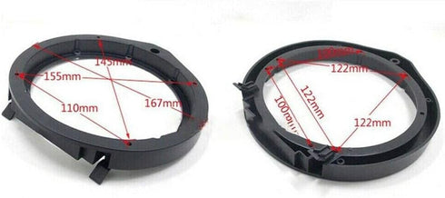TEAMWILL 2 Pairs Car Speaker Adapter Board and Wiring Harness Connector for Honda-Civic 6.5"