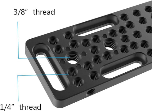 Multifunctional Cheese Plate with 1/4 3/8 Threads, Easy Switching Plate for Railblocks and Dovetails