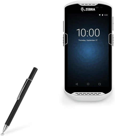 BoxWave Stylus Pen - FineTouch Capacitive Stylus for Zebra TC52 - Jet Black