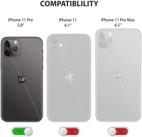 ZUSLAB Case for Apple iPhone 11 Pro, Silicone Gel Rubber Bumper Cover, Hot Pink, Shockproof Full-Body