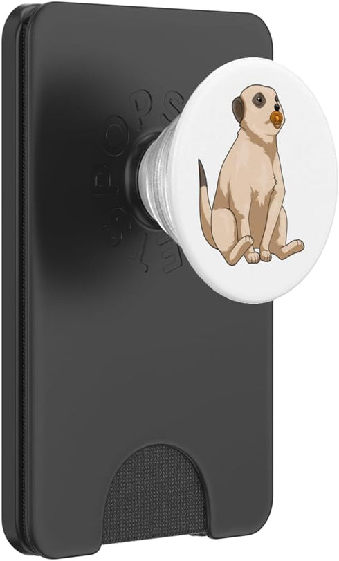 Snabdesign84 Meerkat Baby Pacifier PopSockets PopWallet for MagSafe