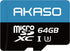AKASO 64GB microSDXC U3 Memory Card - Up to 100MB/s, UHS-I C10, U3, Full HD, 4K UHD MicroSD Card