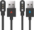 Universal Magnetic Smart Watch Charger, da fit Smartwatch Accessories 2 Pin Replacement Charger Cable, 2 Pack