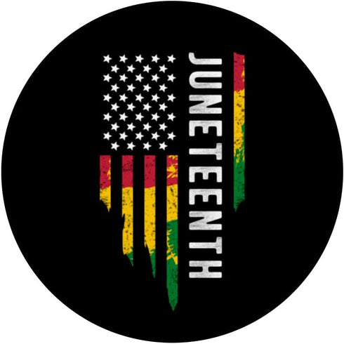 PopSockets Swappable PopGrip - June 19th History of African Us American Flag Juneteenth