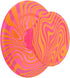 PopSockets Round Phone Grip Compatible with MagSafe, Adapter Ring Included, Wireless Charging Compatible - Swirl Orange