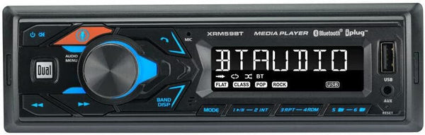 Dual XRM59BT Bluetooth Single-DIN In-Dash All-Digital Media Receiver
