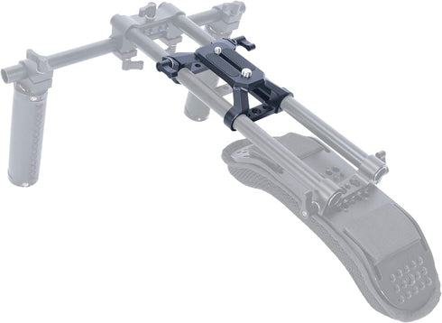 NICEYRIG Light-Weight Baseplate with 15mm Rod Rail Clamp for DSLR Mirrorless Camera Camcorder Follow Focus