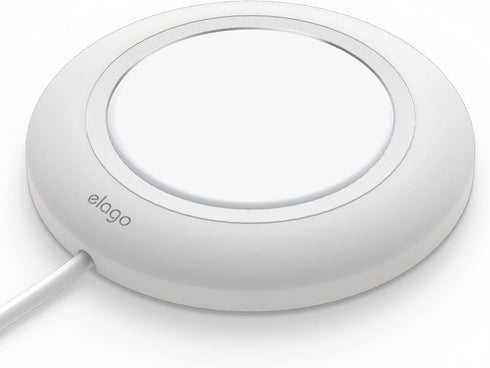 elago Charging Pad Compatible with MagSafe Charger for iPhone 15, 14, 13, 12 Models, AirPods Pro, White