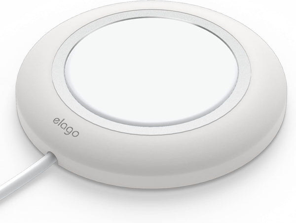 elago Charging Pad Compatible with MagSafe Charger for iPhone 15, 14, 13, 12 Models, AirPods Pro, White