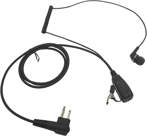 2 Pin Earpiece M1 Headset with Ptt Mic, In-Ear Earbuds for Motorola cp100 cls1410 gp300 cp200d bpr40 (2 Pack)