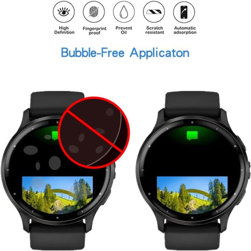 Compatible Screen Protector for Garmin Venu 3, 3D Full Coverage TPU Protective Film (3 PCS)
