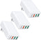Flat USB C Charger, OKRAY 3-Pack 40W 4-Port Fast Charging Blocks, Foldable Wall Plug QC/PD3.0 Type C Phone Charger