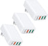Flat USB C Charger, OKRAY 3-Pack 40W 4-Port Fast Charging Blocks, Foldable Wall Plug QC/PD3.0 Type C Phone Charger