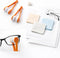 gemxtkg 2 Portable Glasses Cleaner Clips and 6 Microfiber Wipes Quick Clean Tool