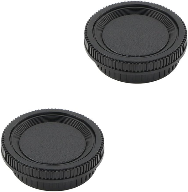2 Pack Rear Lens Cap and Camera Body Cap Cover Kit for Minolta Rokkor MD MC SR Mount Cameras SR-1 SR-2 SR-7 SR-T 101 XK