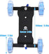 Tiiyee 10KG Camera Slider, Camera Table Dolly Slider Desktop Load Rail Roller Track Capacity Skater Car for DSLR