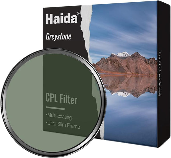 Haida Greystone 72MM CPL Filter, Optical Glass Multi-Coating, Nano Coating, Waterproof, Scratch Resistant