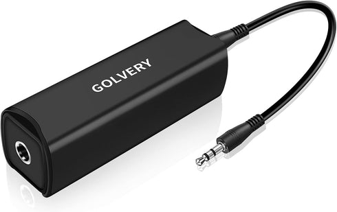 Golvery Ground Loop Noise Isolator, Audio Humming Hissing Buzzing Noise Filter for Car Audio, Home, PC Stereo System