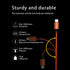 5 in 1 Multi Charging Cable, Short Universal USB Keychain Cable for Travel, Portable Nylon Braided Charging Cord