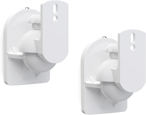 WALI Speaker Wall Mounts, Bookshelf Speaker Wall Mount Brackets, Surround Sound Speaker Mounts, 2 Pack, White