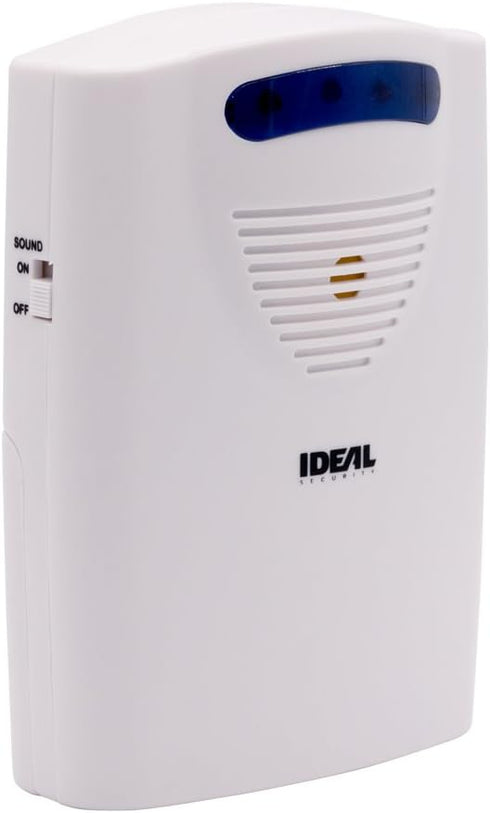 Ideal Security Wireless Chime SK664 - 6 Different Sounds, LED Alert, Battery Powered, Works with All SK6 Sensors, White
