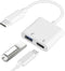 USB C OTG Adapter with Power, 2 in 1 USB C to USB Female with 60W PD Charging for iPhone and iPad
