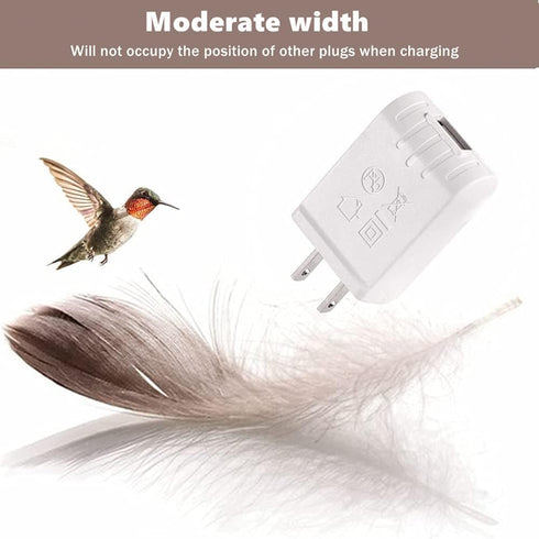 UL Certified 5V 1A Power Adapter USB Wall Charger 1000mA DC Power Supply Compatible with All USB Plug (5Pcs)