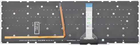 Replacement Keyboard with Red Backlight, Compatible with Acer Nitro 5 AN515-45/56/57/58, Predator Helios 300