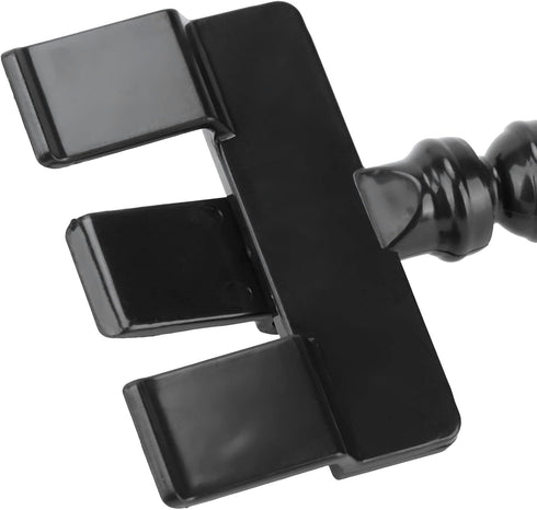 Dpofirs Flexible Pet Selfie Stick with Flower Clamp for Cats and Dogs - Adjustable Phone Bracket (Black)