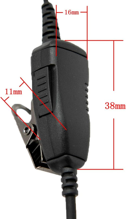 G Shape cp185 Single Wire Headset Surveillance Earpiece Mic for Motorola Two Way Radio