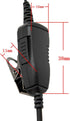 G Shape cp185 Single Wire Headset Surveillance Earpiece Mic for Motorola Two Way Radio