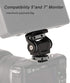 FOCPRO 5 inch 7 inch 360 180 DSLR Camera Field Monitor Mount Holder with Cold Shoe for and Monitor, Swivel and Tilt