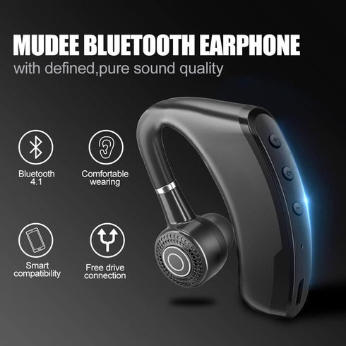Wireless Earbuds, 25 Hours Talktime Wireless Mono Bluetooth Headset with HD Microphone, Noise Reduction