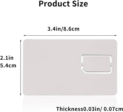 PinQiongZhe 2pcs SIM Card Adapter Nano/Micro/Mini Card Converter Recovery Card Holder