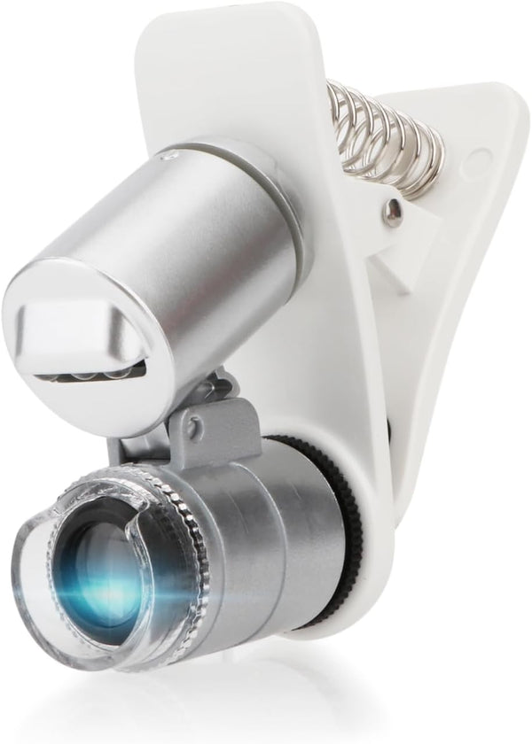 Rongon Clip-On Type Loupe 60X Zoom Microscopes Jewelers Magnifier Universal Micro Lens Jewelry