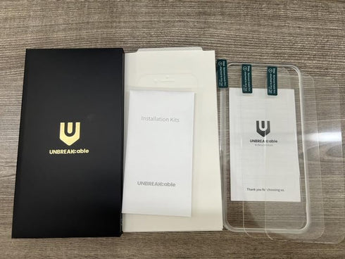 UNBREAKcable 3-Pack iPhone 14 Pro Max Screen Protector, 9H Hardness, Shatterproof, HD Clear, Case Friendly, Easy