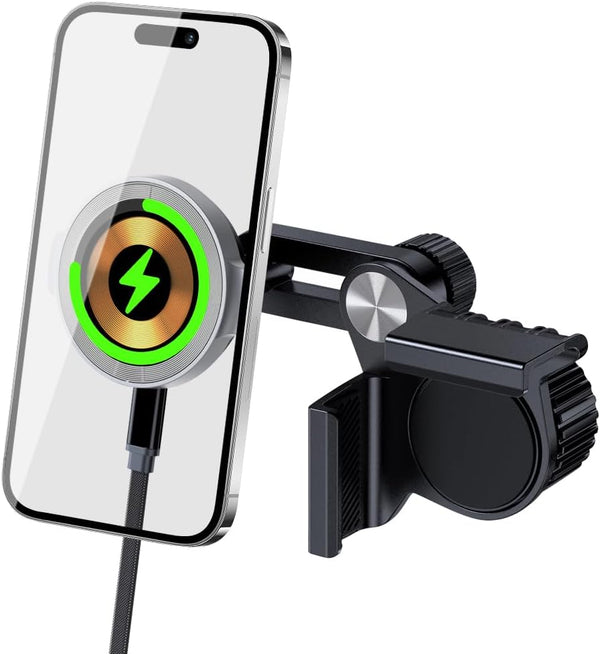 Cxqbsmy Mobile Phone Holder for Tesla Model 3/Y/S/X/Cybertruck, Strong Magnet for MagSafe Adjustable