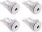 Fancasee 4 Pack 3.5mm x 1.35mm Female DC Power Jack Socket Panel Mount, Metal Power Supply Connector