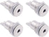 Fancasee 4 Pack 3.5mm x 1.35mm Female DC Power Jack Socket Panel Mount, Metal Power Supply Connector