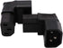 WYMECT C14 C13 90 2 Pack IEC to Power Adapter PDU Plug/Socket Up Degree for LCD Wall Mount TV