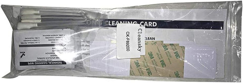 ID Card Printer Cleaning Kit for Hdp5000 - Pack of 10 Adhesive Cleaning Cards, Wipes, Swabs